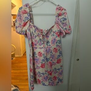 Zara Floral Puff Sleeve Dress